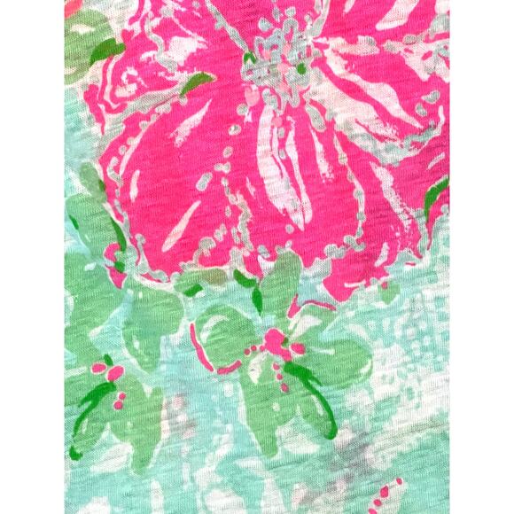 Lilly Pulitzer V Neck Spring Floral Blouse - Picture 6 of 7
